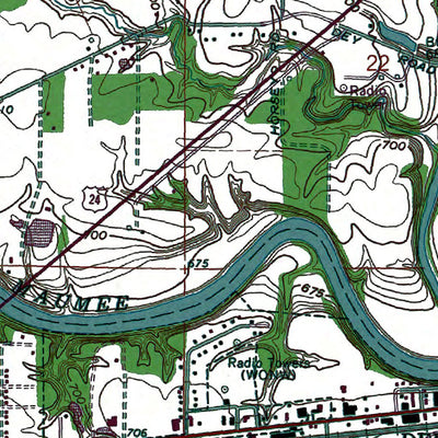 Western Michigan University OH-Defiance West: Authoritative US Topos 1971 digital map