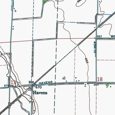 Western Michigan University OH-Fremont West: Authoritative US Topos 1969 digital map