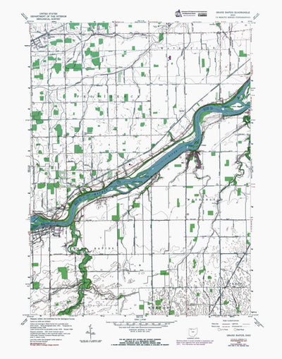 Western Michigan University OH-Grand Rapids: Authoritative US Topos 1958 digital map
