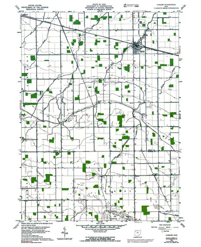 Western Michigan University OH-Hamler: Authoritative US Topos 1973 digital map