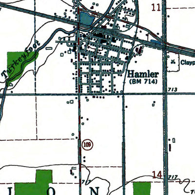 Western Michigan University OH-Hamler: Authoritative US Topos 1973 digital map