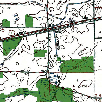 Western Michigan University OH-IN-Butler East: Authoritative US Topos 1994 digital map