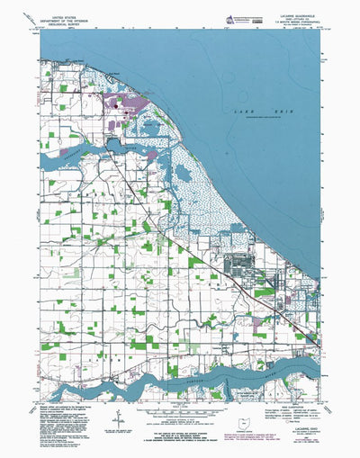 Western Michigan University OH-Lacarne: Authoritative US Topos 1967 digital map