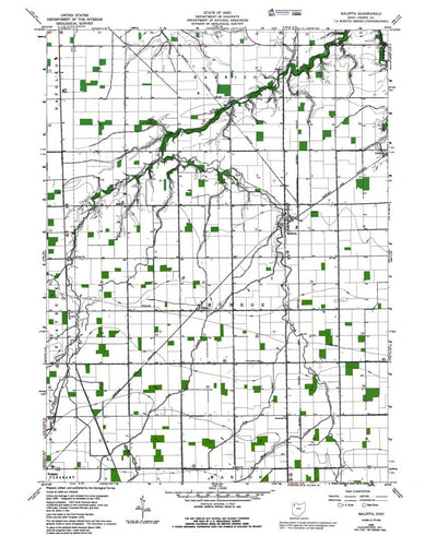Western Michigan University OH-Malinta: Authoritative US Topos 1971 digital map