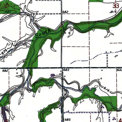 Western Michigan University OH-Malinta: Authoritative US Topos 1971 digital map