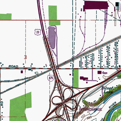 Western Michigan University OH-Maumee: Authoritative US Topos 1964 digital map