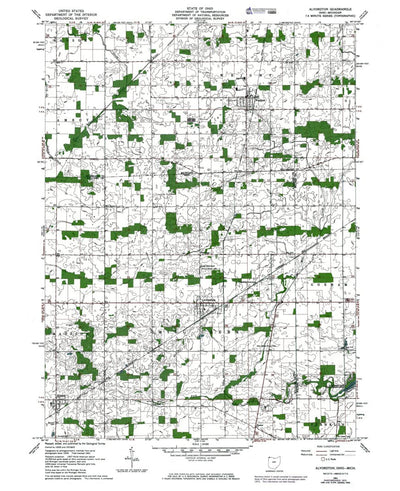 Western Michigan University OH-MI-Alvordton: Authoritative US Topos 1973 digital map