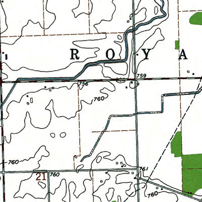 Western Michigan University OH-MI-Lyons: Authoritative US Topos 1971 digital map