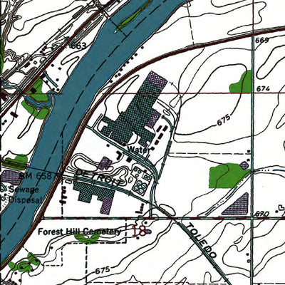 Western Michigan University OH-Napoleon East: Authoritative US Topos 1971 digital map