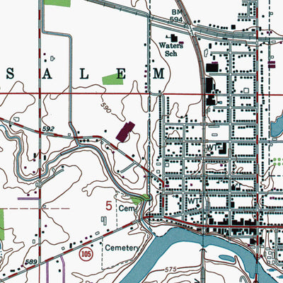 Western Michigan University OH-Oak Harbor: Authoritative US Topos 1967 digital map