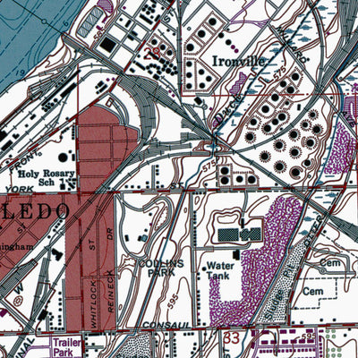 Western Michigan University OH-Oregon: Authoritative US Topos 1965 digital map
