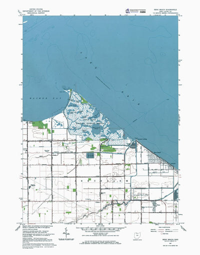 Western Michigan University OH-Reno Beach: Authoritative US Topos 1967 digital map