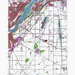 Western Michigan University OH-Rossford: Authoritative US Topos 1965 digital map