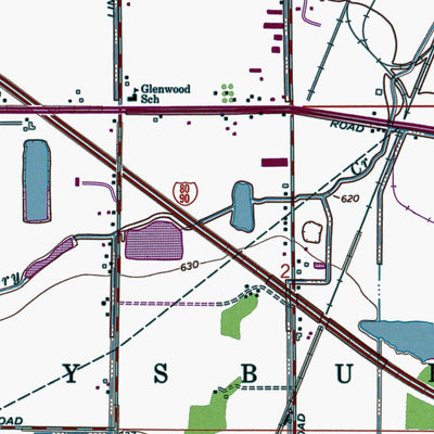 Western Michigan University OH-Rossford: Authoritative US Topos 1965 digital map
