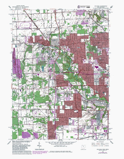 Western Michigan University OH-Sylvania: Authoritative US Topos 1965 digital map