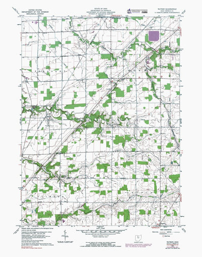 Western Michigan University OH-Watson: Authoritative US Topos 1960 digital map