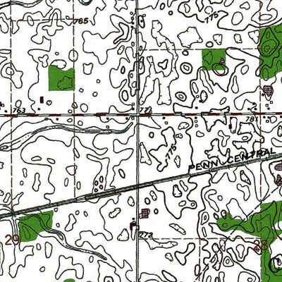 Western Michigan University OH-Wauseon: Authoritative US Topos 1971 digital map