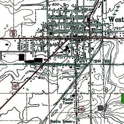 Western Michigan University OH-West Unity: Authoritative US Topos 1973 digital map