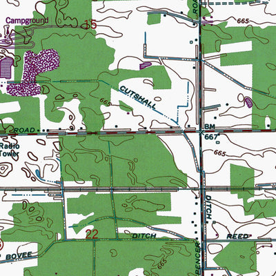 Western Michigan University OH-Whitehouse: Authoritative US Topos 1964 digital map