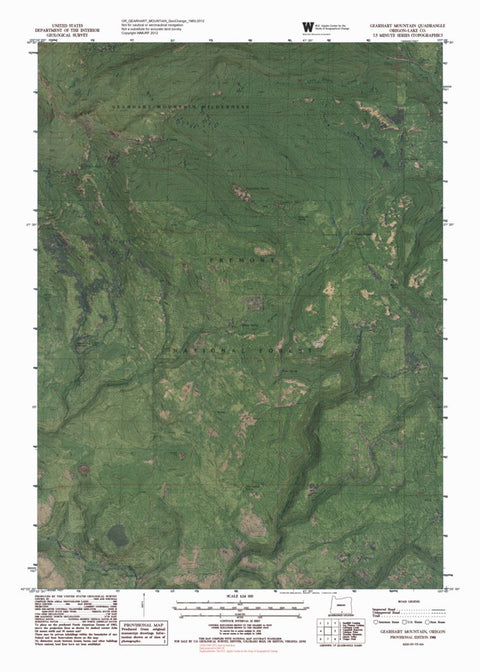 Western Michigan University OR-GEARHART MOUNTAIN: GeoChange 1983-2012 digital map