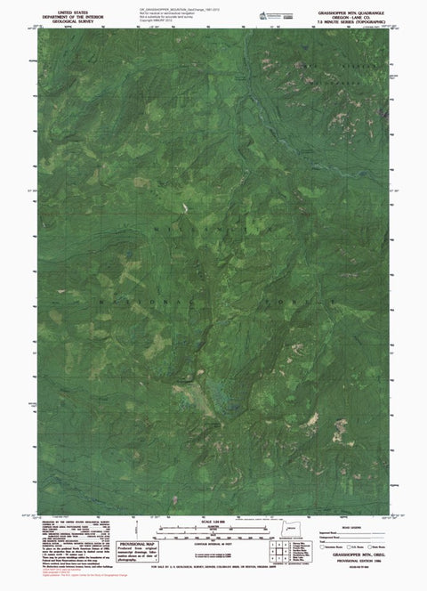 Western Michigan University OR-GRASSHOPPER MOUNTAIN: GeoChange 1981-2012 digital map