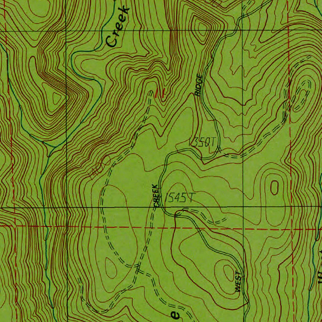 OR-Nicolai Mtn: Authoritative US Topos 1985 Map by Western Michigan ...