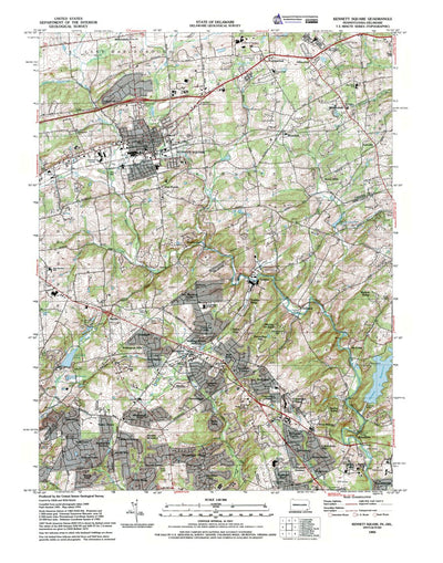 Western Michigan University PA-DE-Kennett Square: Authoritative US Topos 1993 digital map