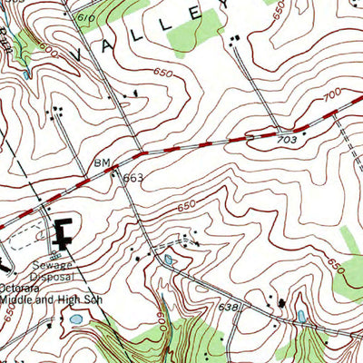 Western Michigan University PA-Parkesburg: Authoritative US Topos 1953 digital map