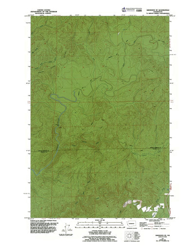 Western Michigan University WA-Aberdeen SE: Authoritative US Topos 1955 digital map