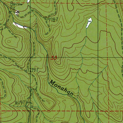 Western Michigan University WA-Abernathy Mountain: Authoritative US Topos 1986 digital map