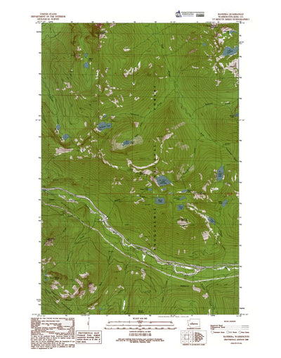 Western Michigan University WA-Bandera: Authoritative US Topos 1989 digital map