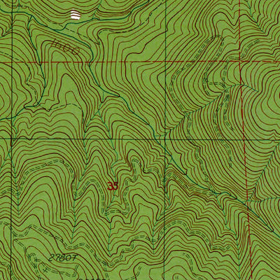 Western Michigan University WA-Bernier Creek: Authoritative US Topos 1985 digital map