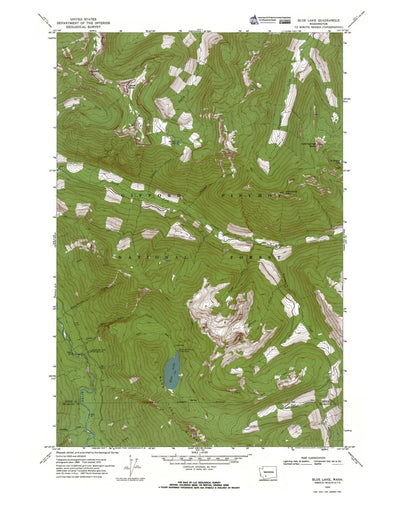 Western Michigan University WA-Blue Lake: Authoritative US Topos 1970 digital map