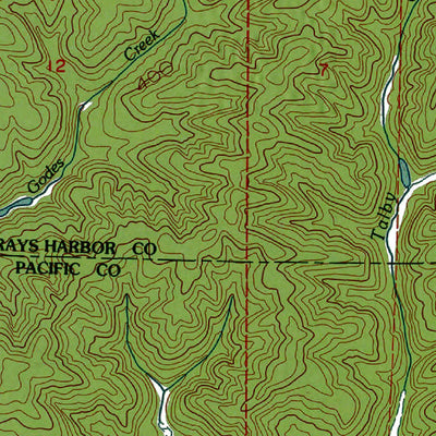 Western Michigan University WA-Blue Mountain: Authoritative US Topos 1986 digital map