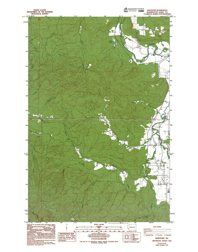 Western Michigan University WA-Boistfort: Authoritative US Topos 1986 digital map