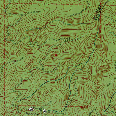 Western Michigan University WA-Boistfort: Authoritative US Topos 1986 digital map