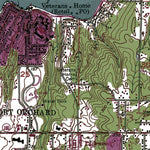 Western Michigan University WA-Bremerton East: Authoritative US Topos 1953 digital map