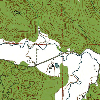 Western Michigan University WA-Cedarville: Authoritative US Topos 1986 digital map