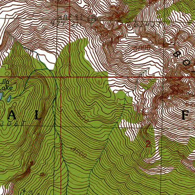 Western Michigan University WA-Chikamin Peak: Authoritative US Topos 1989 digital map