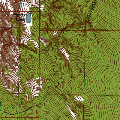 Western Michigan University WA-Chikamin Peak: Authoritative US Topos 1989 digital map