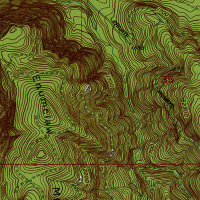 Western Michigan University WA-Cumberland: Authoritative US Topos 1993 digital map