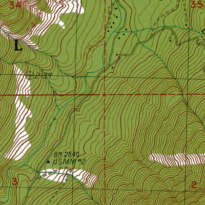 Western Michigan University WA-Davis Peak: Authoritative US Topos 1989 digital map