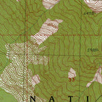 Western Michigan University WA-Davis Peak: Authoritative US Topos 1989 digital map