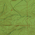 Western Michigan University WA-Dean Creek: Authoritative US Topos 1986 digital map