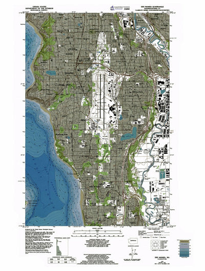 Western Michigan University WA-Des Moines: Authoritative US Topos 1949 digital map