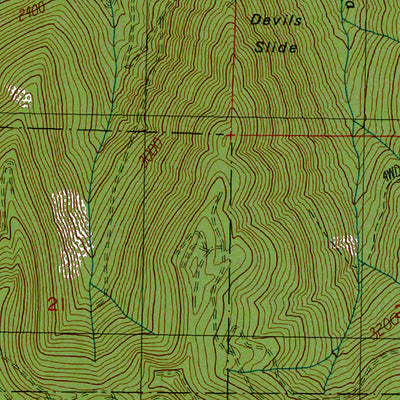 Western Michigan University WA-Devils Side: Authoritative US Topos 1989 digital map