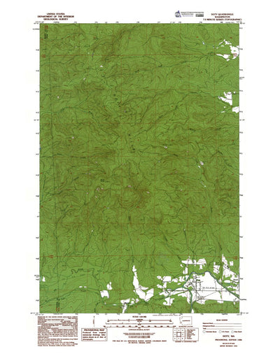 Western Michigan University WA-Doty: Authoritative US Topos 1986 digital map