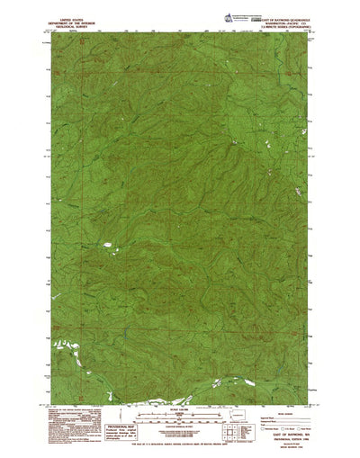 Western Michigan University WA-East of Raymond: Authoritative US Topos 1986 digital map