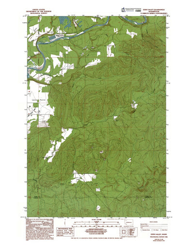 Western Michigan University WA-Eden Valley: Authoritative US Topos 1984 digital map