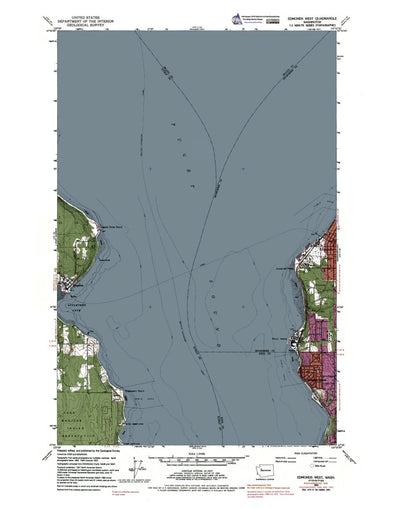 Western Michigan University WA-Edmonds West: Authoritative US Topos 1953 digital map